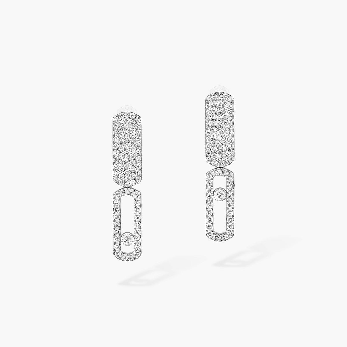[Panda Jewelry]Imperial Move SM Diamond Earrings