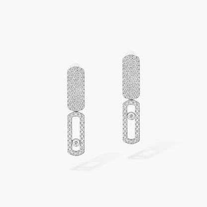 [Panda Jewelry]Imperial Move SM Diamond Earrings