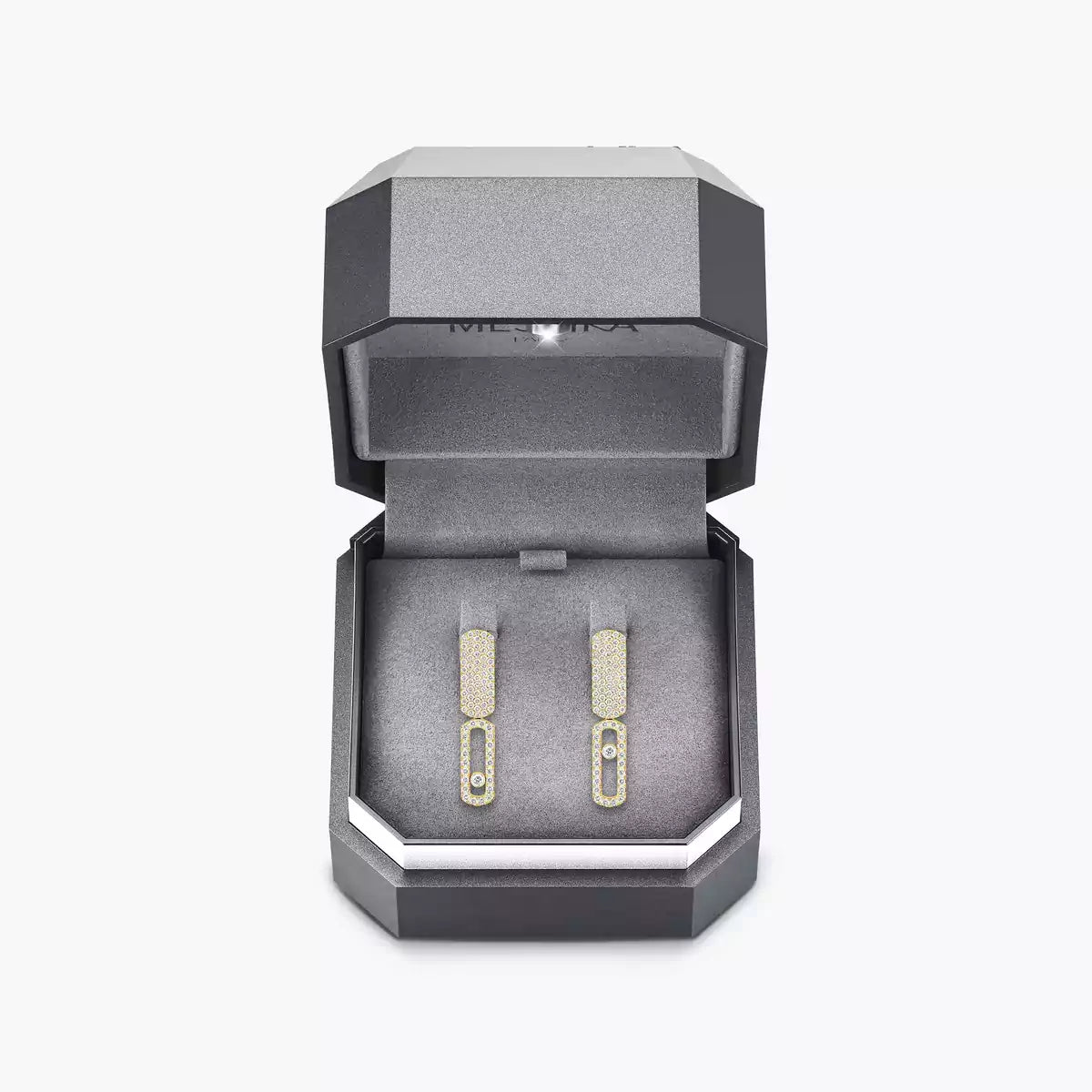 [Panda Jewelry]Imperial Move SM Diamond Earrings