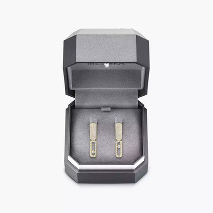 [Panda Jewelry]Imperial Move SM Diamond Earrings