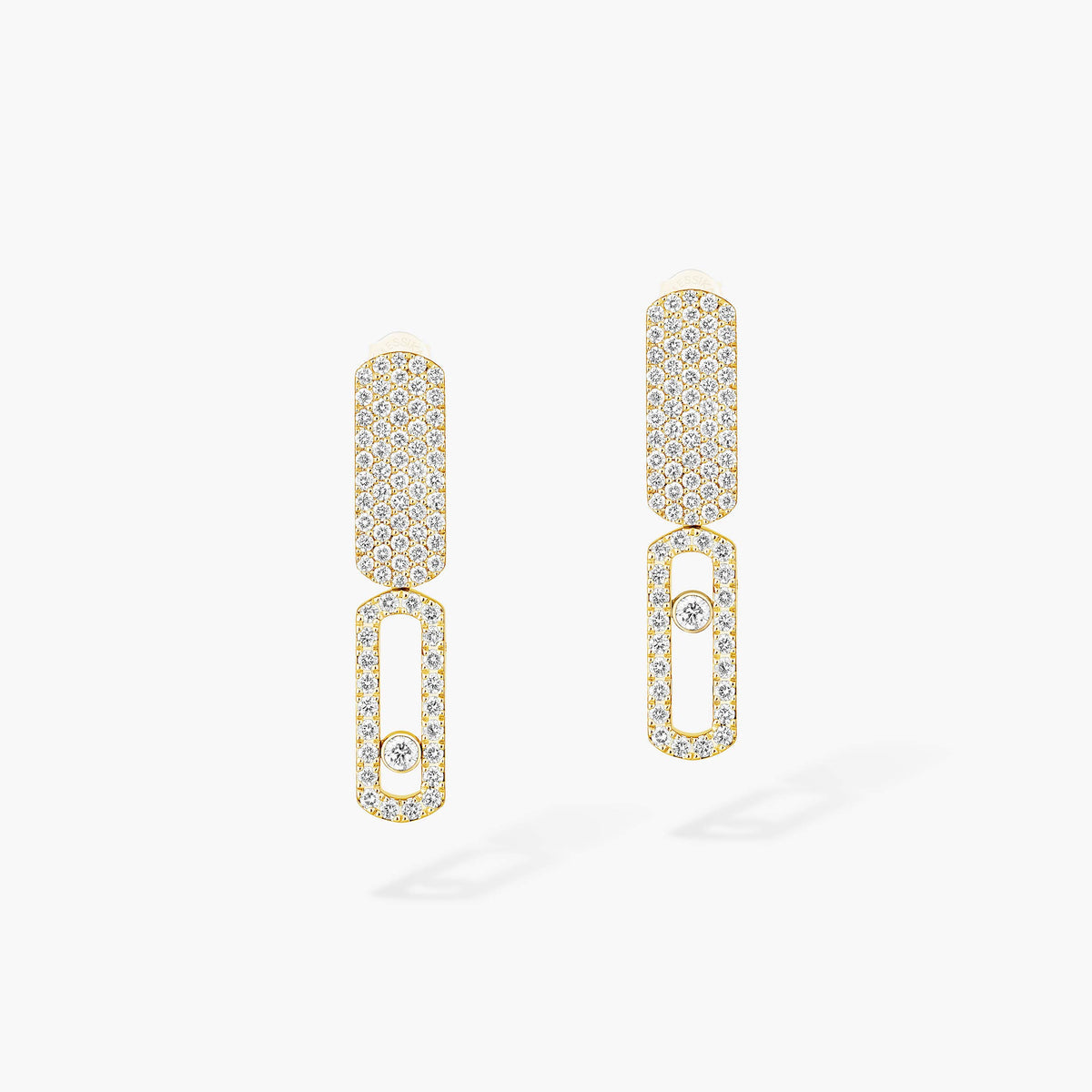 [Panda Jewelry]Imperial Move SM Diamond Earrings