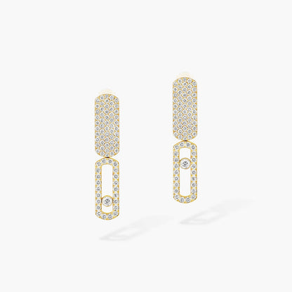 [Panda Jewelry]Imperial Move SM Diamond Earrings
