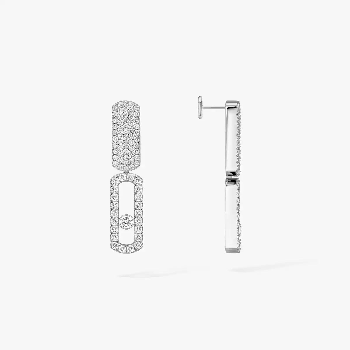 [Panda Jewelry]Imperial Move SM Diamond Earrings