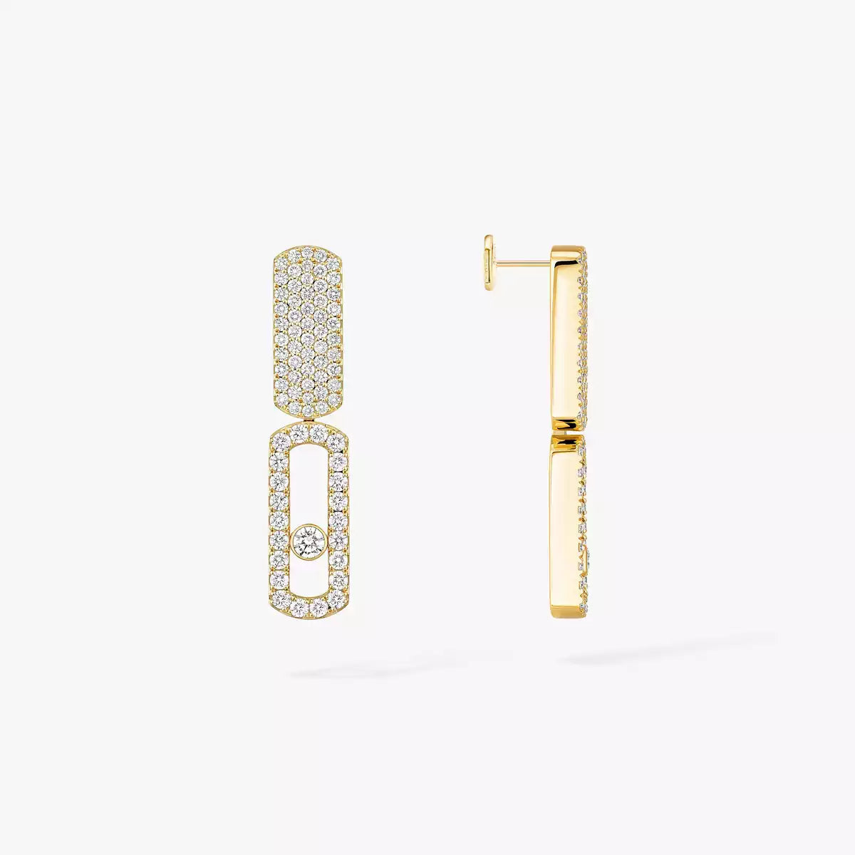 [Panda Jewelry]Imperial Move SM Diamond Earrings