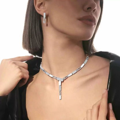 [Panda Jewelry]Imperial Move SM Diamond Earrings