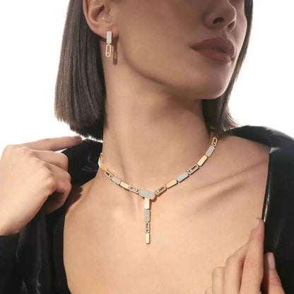 [Panda Jewelry]Imperial Move SM Diamond Earrings