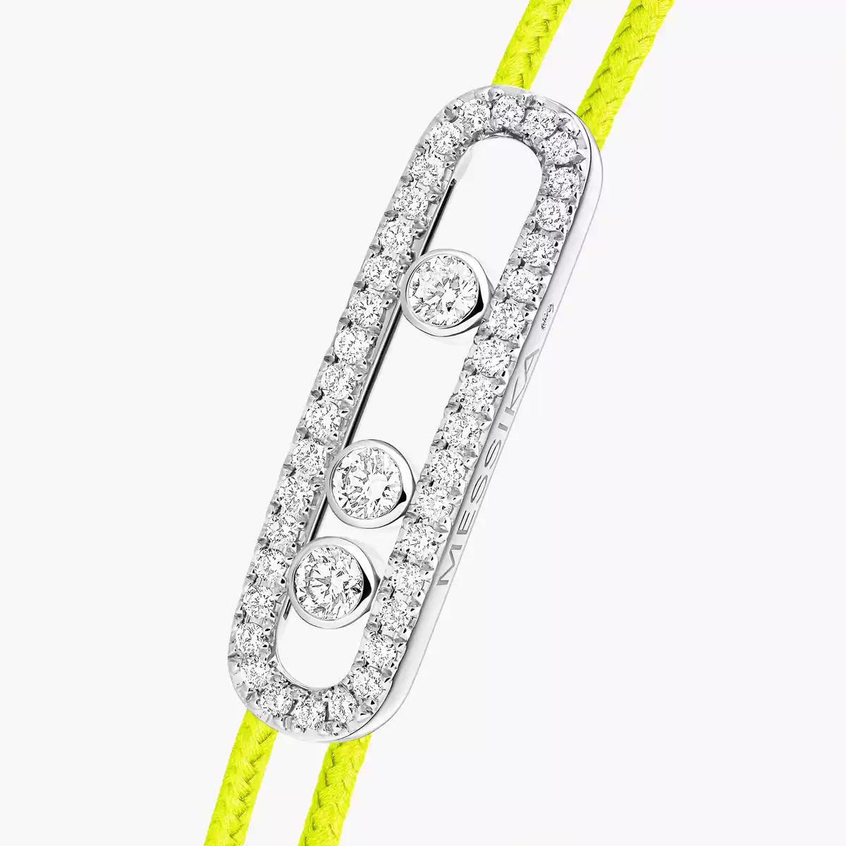 [Panda Jewelry]Messika Care(s) pink cord pav茅 bracelet