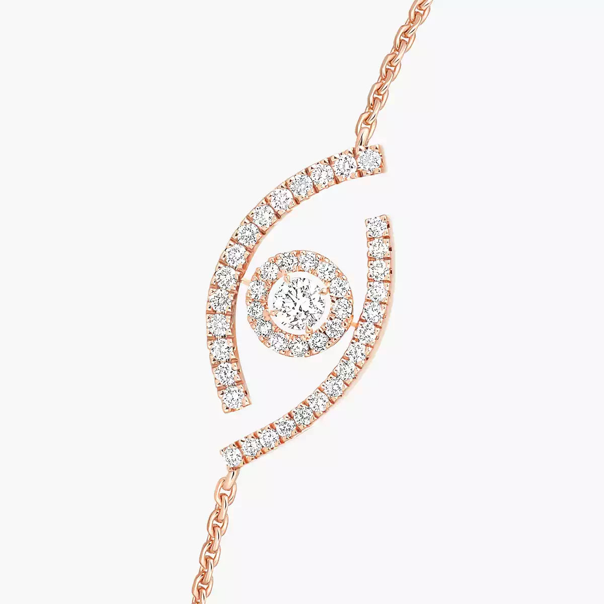 [Panda Jewelry]Lucky Eye Pave-Set Diamond Bracelet