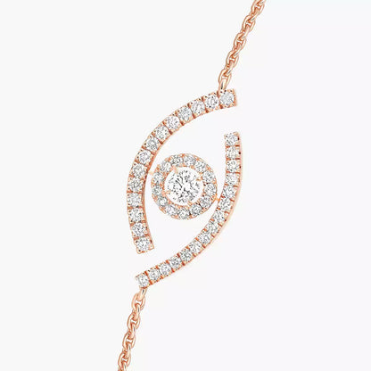 [Panda Jewelry]Lucky Eye Pave-Set Diamond Bracelet