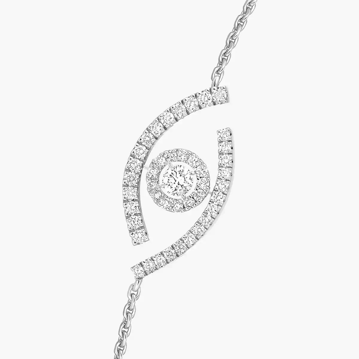 [Panda Jewelry]Lucky Eye Pave-Set Diamond Bracelet