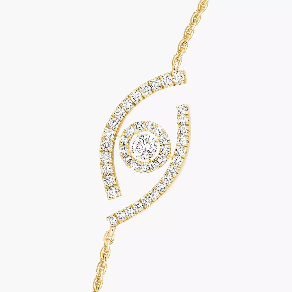 [Panda Jewelry]Lucky Eye Pave-Set Diamond Bracelet