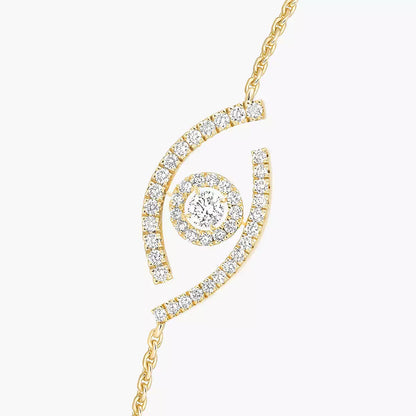 [Panda Jewelry]Lucky Eye Pave-Set Diamond Bracelet