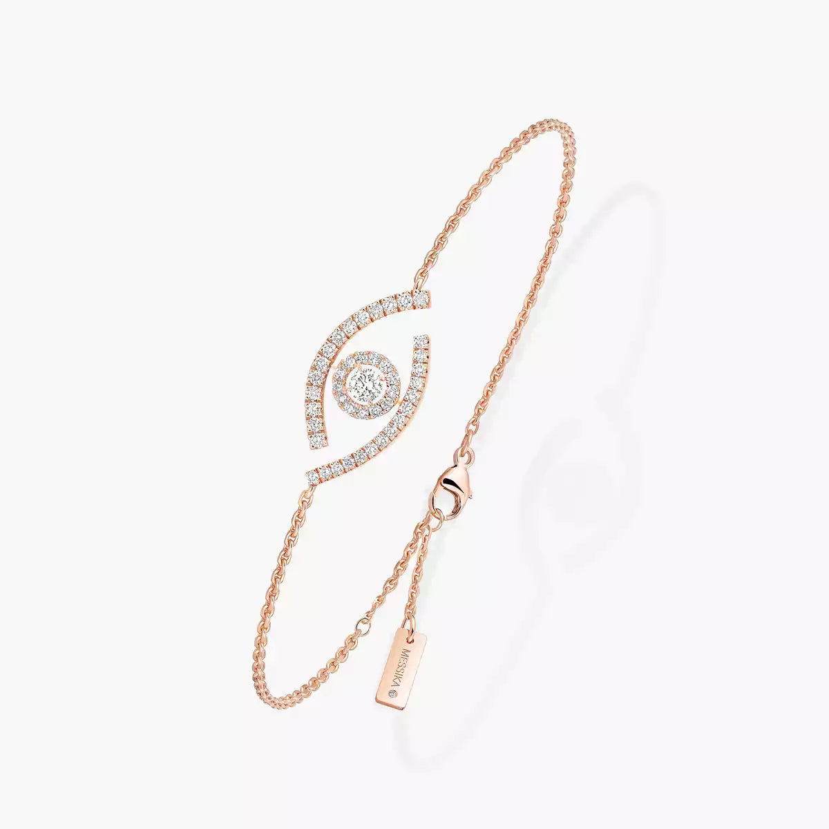 [Panda Jewelry]Lucky Eye Pave-Set Diamond Bracelet