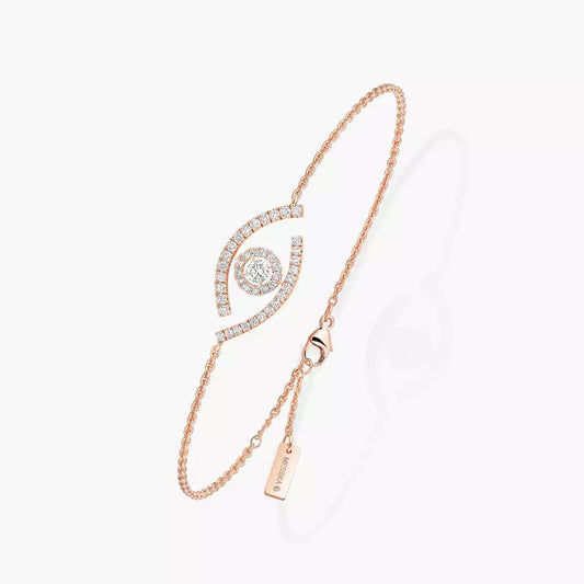 [Panda Jewelry]Lucky Eye Pave-Set Diamond Bracelet