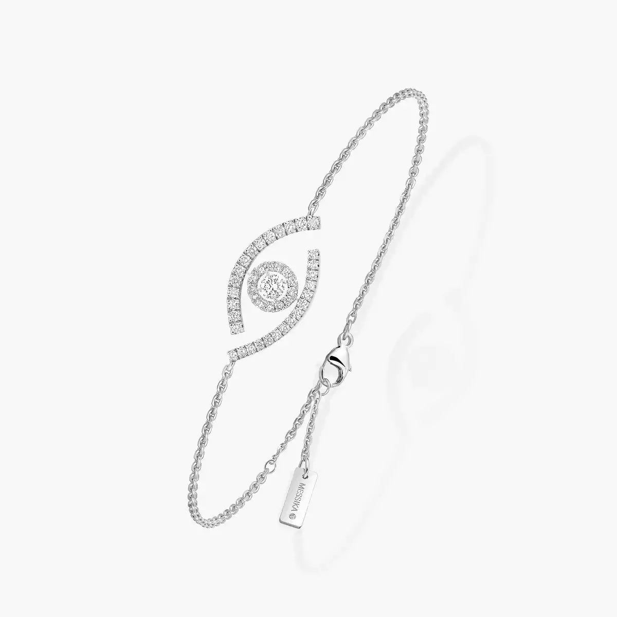 [Panda Jewelry]Lucky Eye Pave-Set Diamond Bracelet