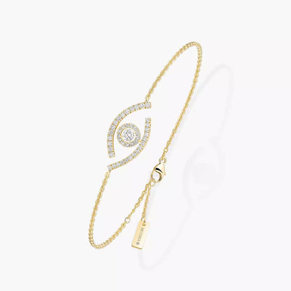 [Panda Jewelry]Lucky Eye Pave-Set Diamond Bracelet