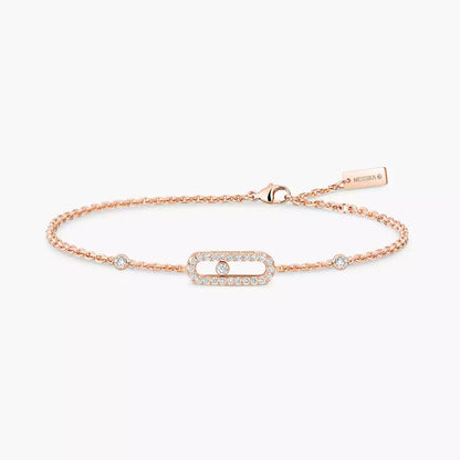 [Panda Jewelry]Move Uno Diamond Bracelet