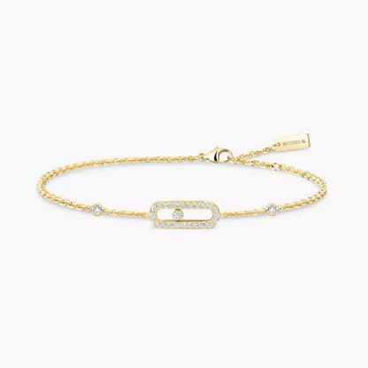 [Panda Jewelry]Move Uno Diamond Bracelet