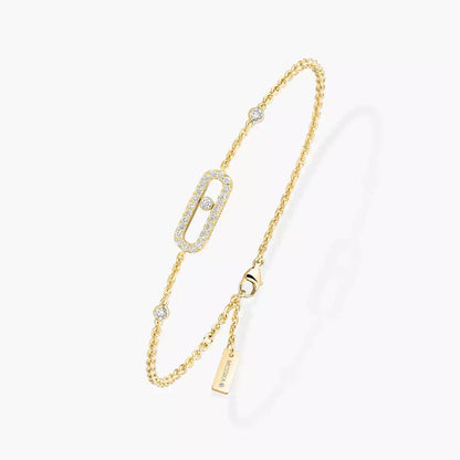 [Panda Jewelry]Move Uno Diamond Bracelet
