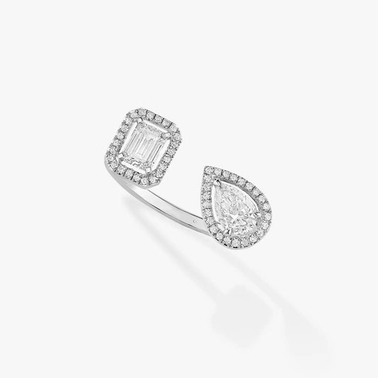 [Panda Jewelry]MY TWIN TOI & MOI SILVER DIAMOND RING