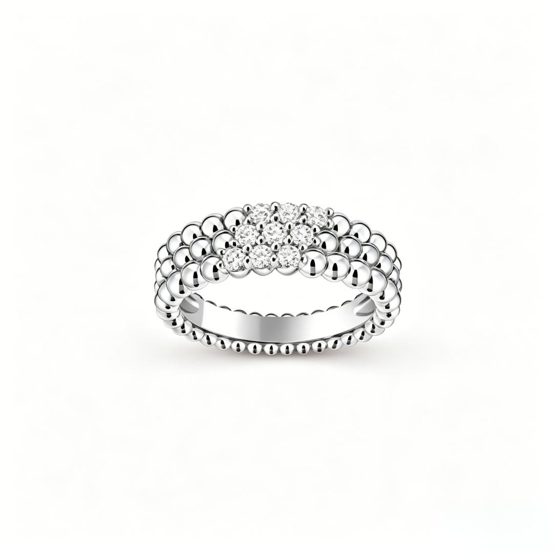 [✨Panda Jewelry💎] THREE-ROW DIAMOND RING