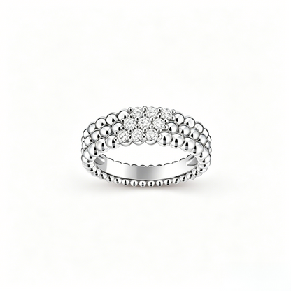 [✨Panda Jewelry💎] THREE-ROW DIAMOND RING