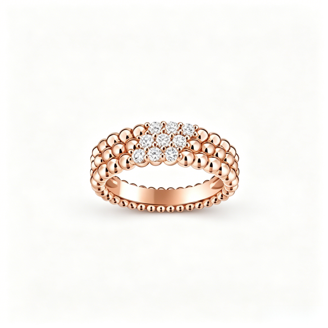 [✨Panda Jewelry💎] THREE-ROW DIAMOND RING