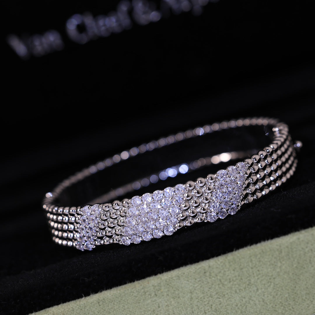 [✨Panda Jewelry💎]  FIVE-ROW DIAMOND BRACELET