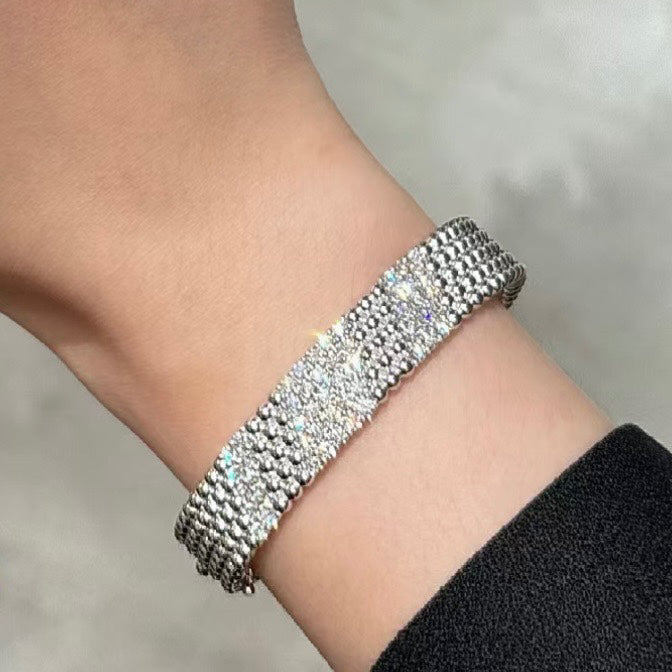 [✨Panda Jewelry💎]  FIVE-ROW DIAMOND BRACELET