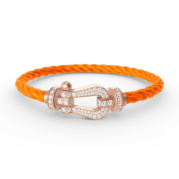 [Panda Jewelry]FORCE LARGE HORSESHOE FULL DIAMOND BRACELET ROSE GOLD