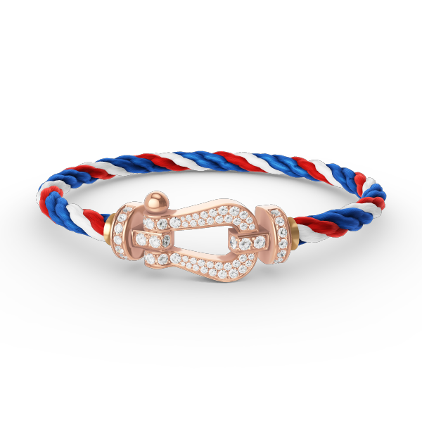 [Panda Jewelry]FORCE LARGE HORSESHOE FULL DIAMOND BRACELET ROSE GOLD