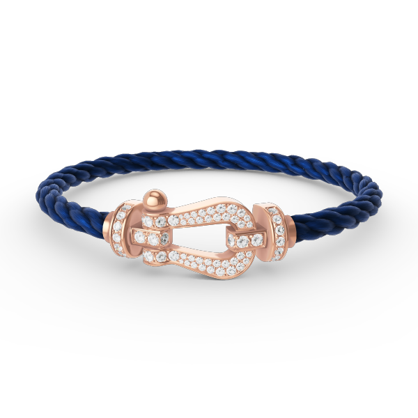 [Panda Jewelry]FORCE LARGE HORSESHOE FULL DIAMOND BRACELET ROSE GOLD