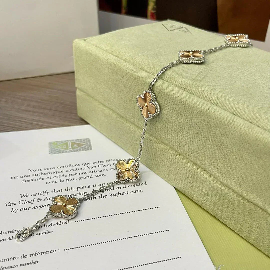 [Panda Jewelry] CLOVER 5 MOTIF LASER BRACELET COLLECTION
