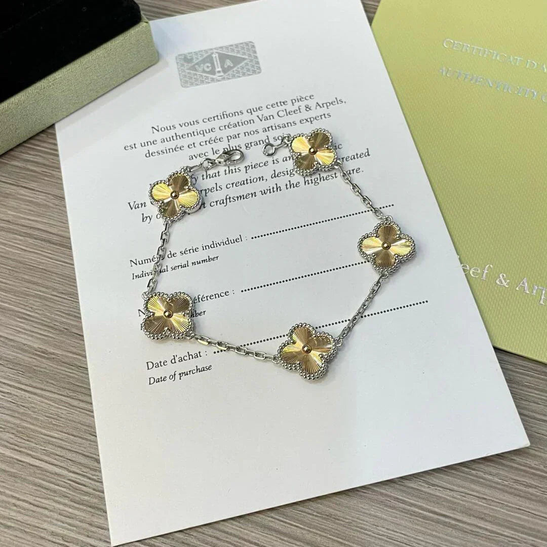 [Panda Jewelry] CLOVER 5 MOTIF LASER BRACELET COLLECTION