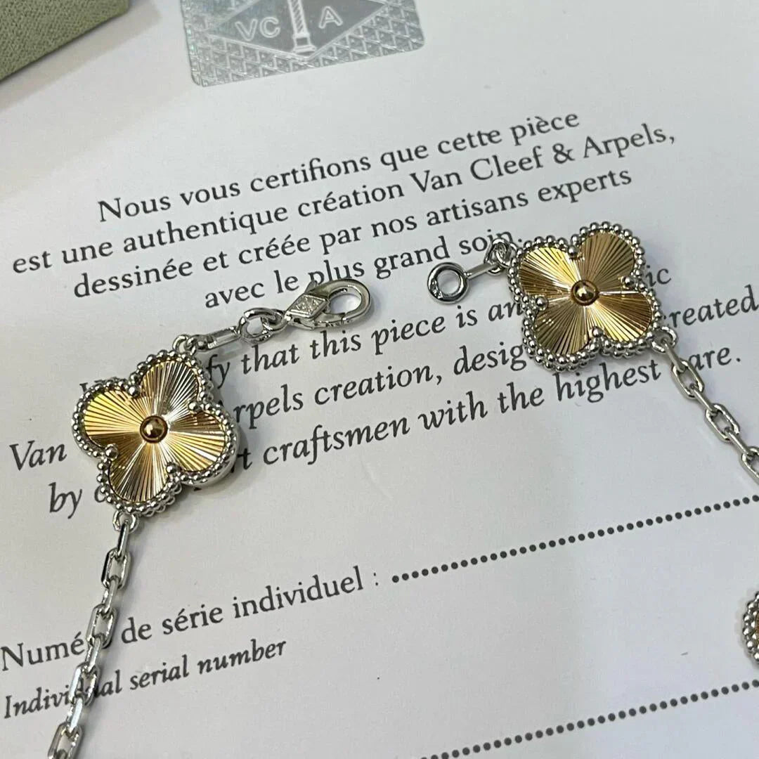 [Panda Jewelry] CLOVER 5 MOTIF LASER BRACELET COLLECTION