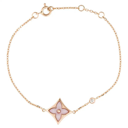 [Panda Jewelry]STAR 1 DIAMOND PINK GOLD BRACELET