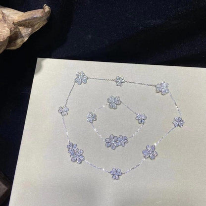 [Panda Jewelry]FRIVOLE SILVER 5 FLOWERS BRACELET