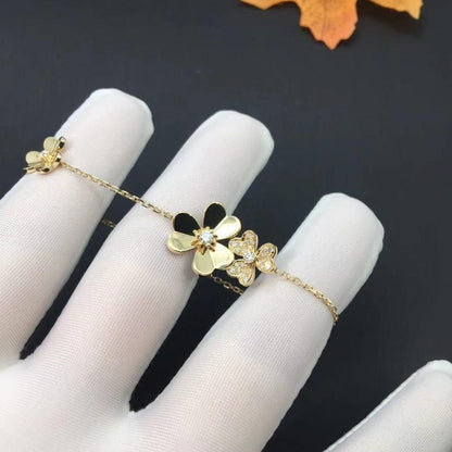 [Panda Jewelry]FRIVOLE GOLD 5 FLOWERS BRACELET