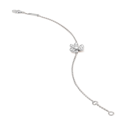[Panda Jewelry]FRIVOLE SILVER FLOWER DIAMOND BRACELET