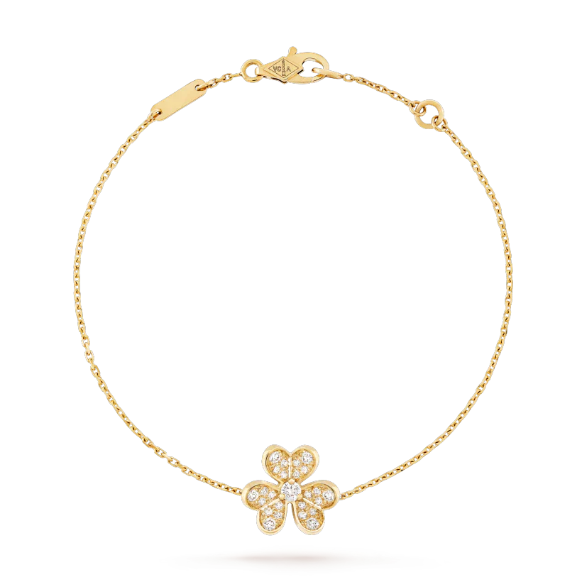 [Panda Jewelry]FRIVOLE GOLD FLOWER DIAMOND BRACELET