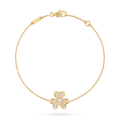[Panda Jewelry]FRIVOLE GOLD FLOWER DIAMOND BRACELET