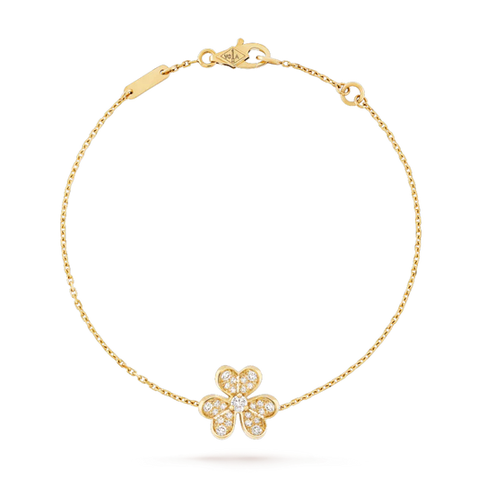 [Panda Jewelry]FRIVOLE GOLD FLOWER DIAMOND BRACELET