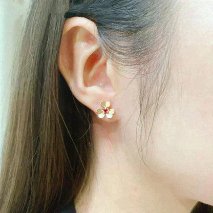 [Panda Jewelry]FRIVOLE  FLOWER PINK EARRINGS