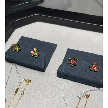 [Panda Jewelry]FRIVOLE  FLOWER PINK EARRINGS