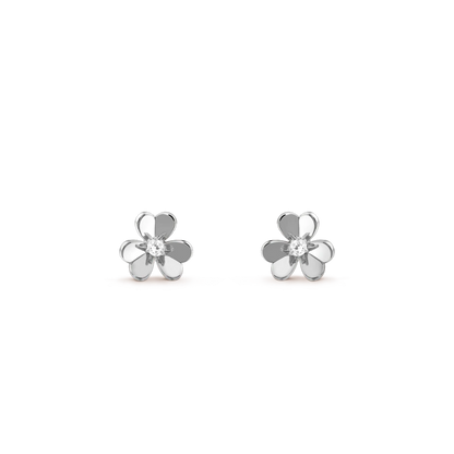 [Panda Jewelry]FRIVOLE MINI SILVER FLOWER EARRINGS