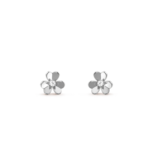[Panda Jewelry]FRIVOLE MINI SILVER FLOWER EARRINGS