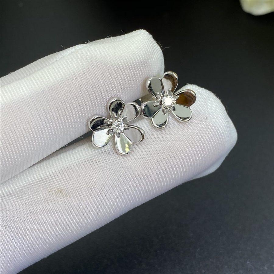 [Panda Jewelry]FRIVOLE MINI SILVER FLOWER EARRINGS
