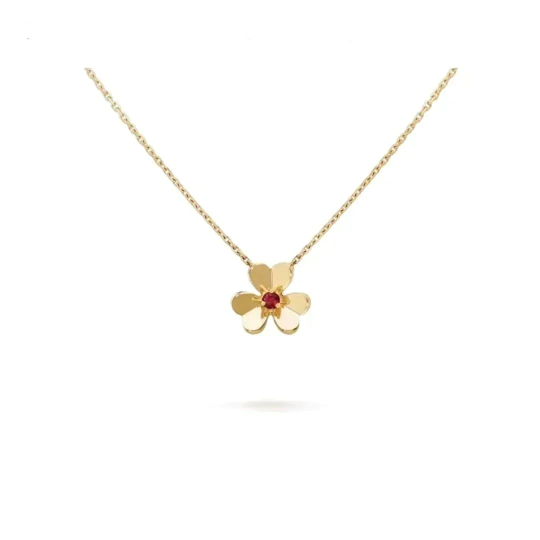 [Panda Jewelry]FRIVOLE GOLD FLOWER NECKLACE