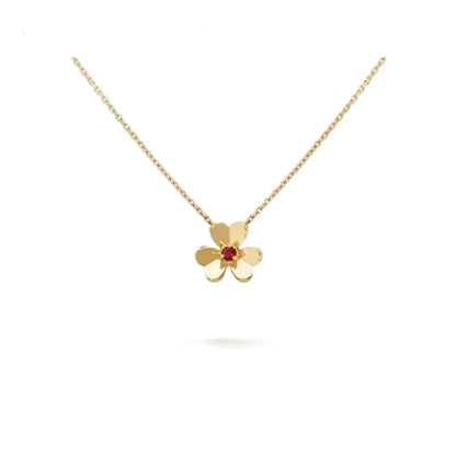 [Panda Jewelry]FRIVOLE GOLD FLOWER NECKLACE