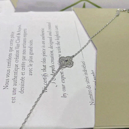 [Panda Jewelry]CLOVER  SINGLE FLOWER BRACELET SILVER